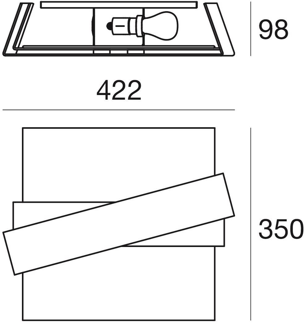 Linea Light Group Стеклянный светодиодный потолочный светильник Zig zag sun-id-1403855 - Вид №2