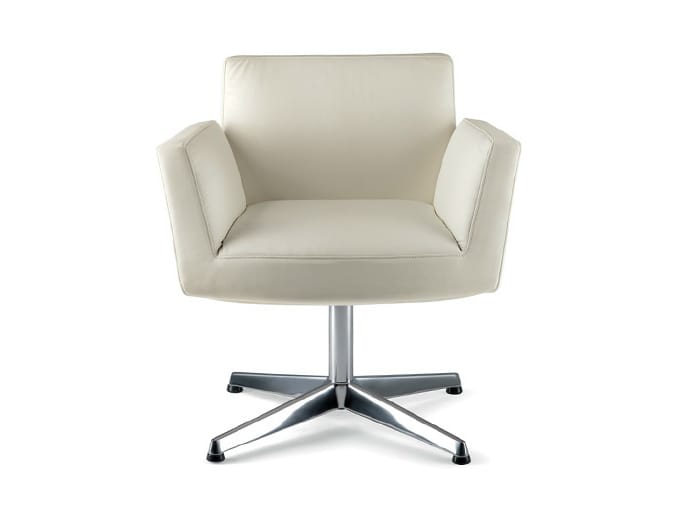 Кожаный спиц поворотный стул с подлокотниками Poltrona Frau офис-офисные кресла ARCH-00117051