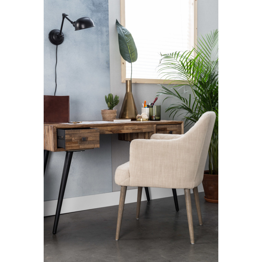 Лампа настенная Maarten черная White Label Living 5400022 - Вид №1