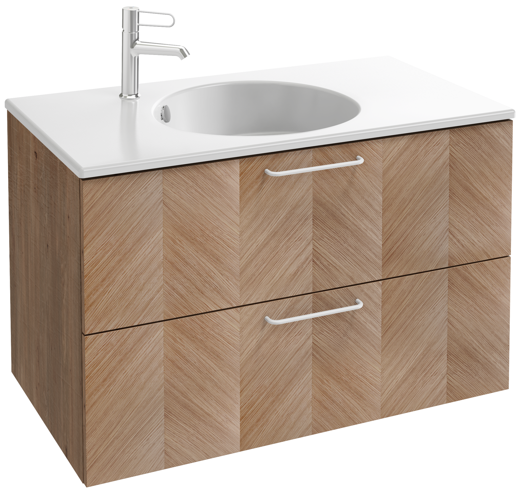 EB2523-R6-NR4 Тумба под столешницу 90 см, 2 ящика, белая ручка JACOB DELAFON ODÉON RIVE GAUCHE ODEON RIVE GAUCHE