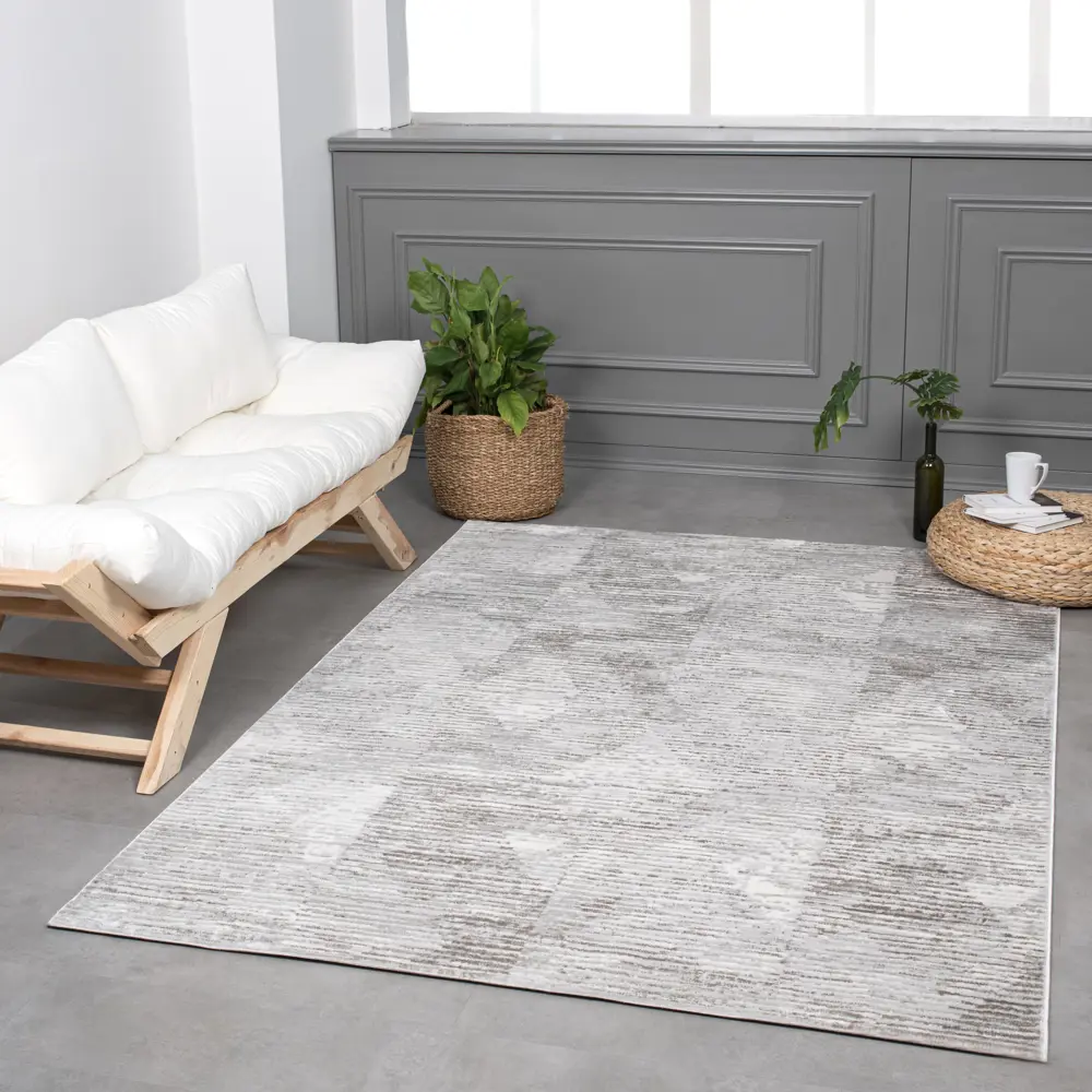 84860775 Ковер полиэстер Inspire Breeze 5957A 160x230 см цвет бежевый STLM-0056406