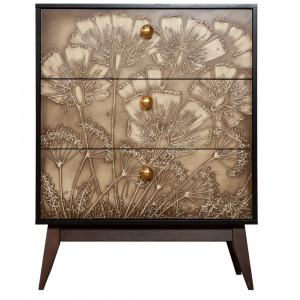 11558 Комод Маки 3 Каштан BOGACHO