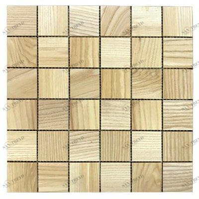 Мозаика и 3D панели из дерева Tarsi Матрица 1b12 Ясень Селект с брашью (Текстурированная) 280х280 мм 1401100079