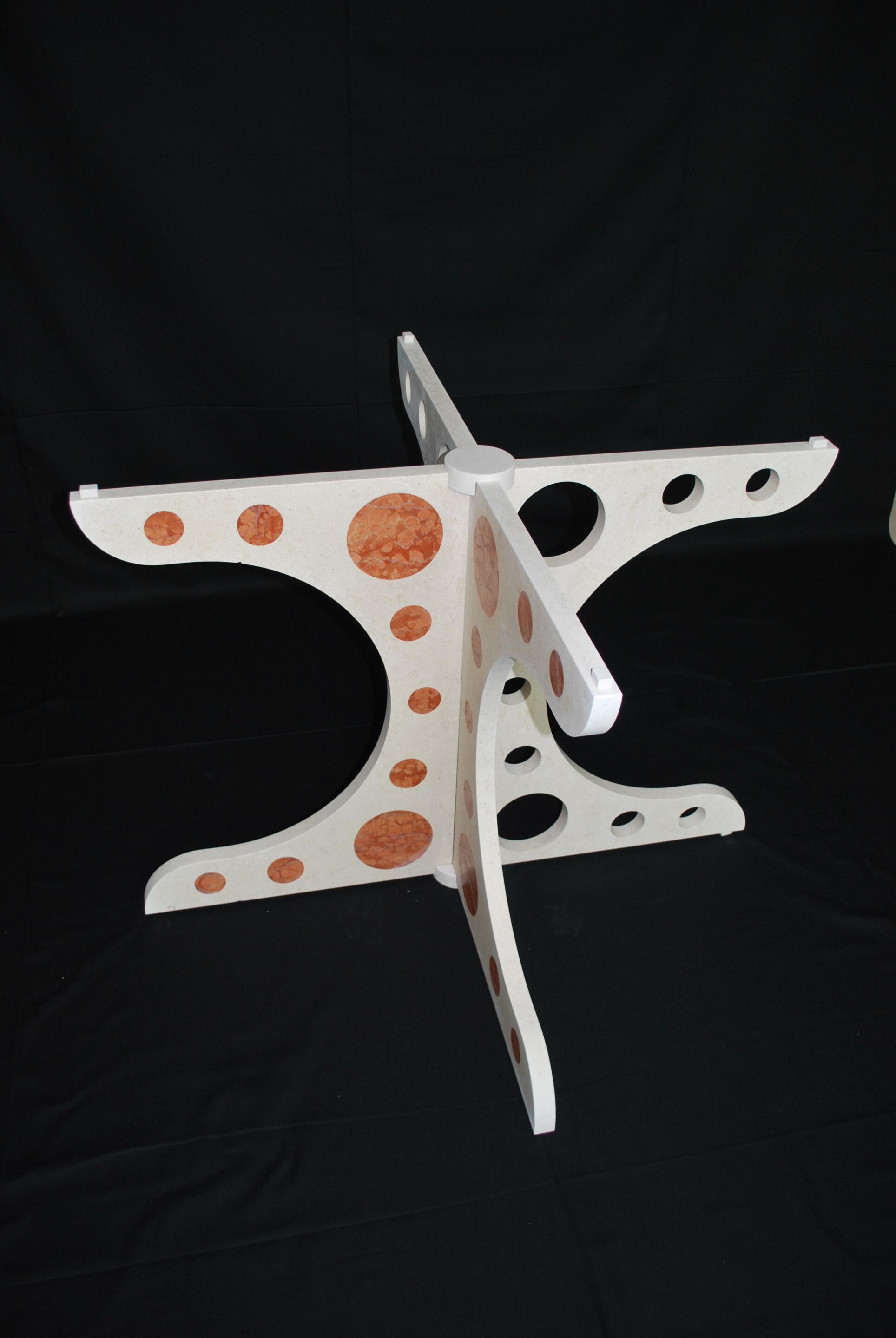 Круглый стеклянный стол с мраморным основанием Pistore Marmi MA-MI ARCH-00018563 - Вид №4