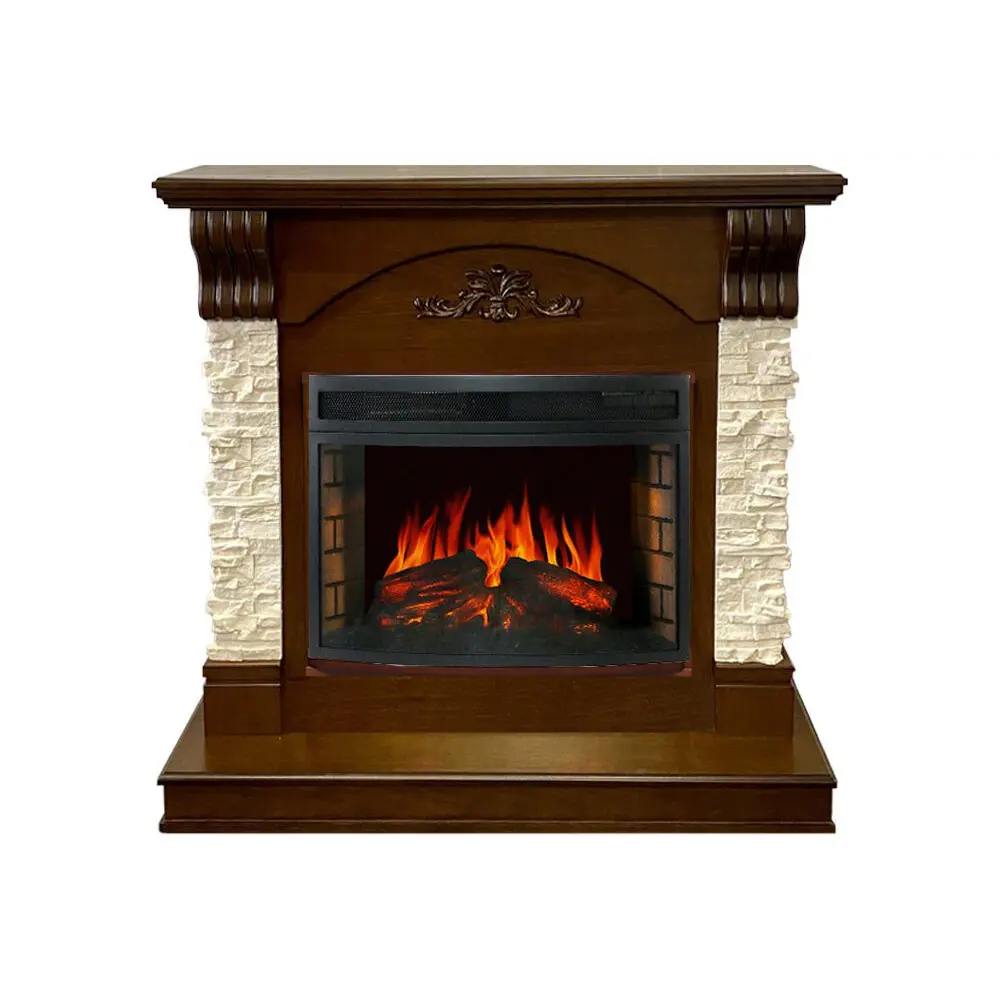 Каминокомплект Royal Flame Rague с очагом Dioramic 25 1.5 кВт цвет коричневый 89335227 STLM-2140305 