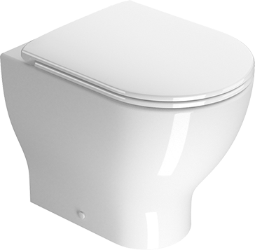 911411 Приставной унитаз напольный Белый GSI ceramica City Италия - Вид №1