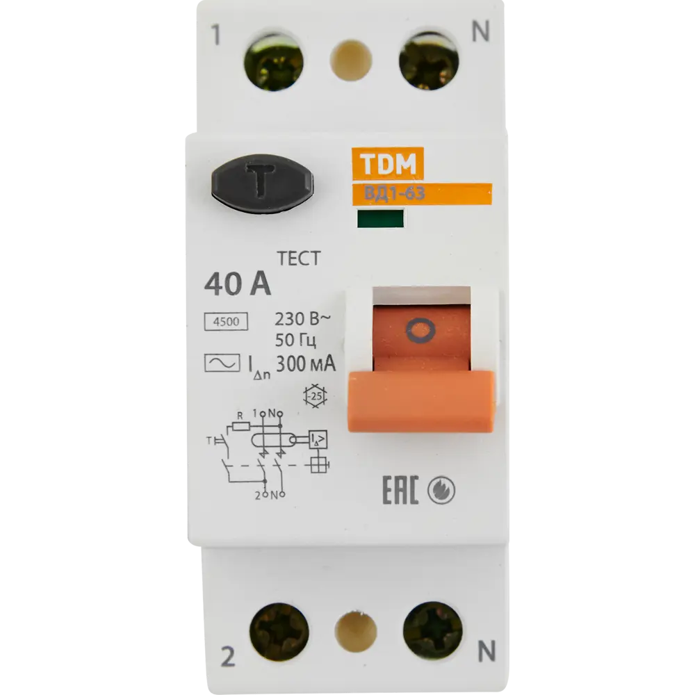 УЗО TDM Electric ВД1-63 40А с защитой от токов утечки 84399431 STLM-0049215 - Вид №1