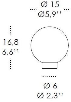 AiLati Настольная лампа из стекла Pallina sun-id-1424538 - Вид №1