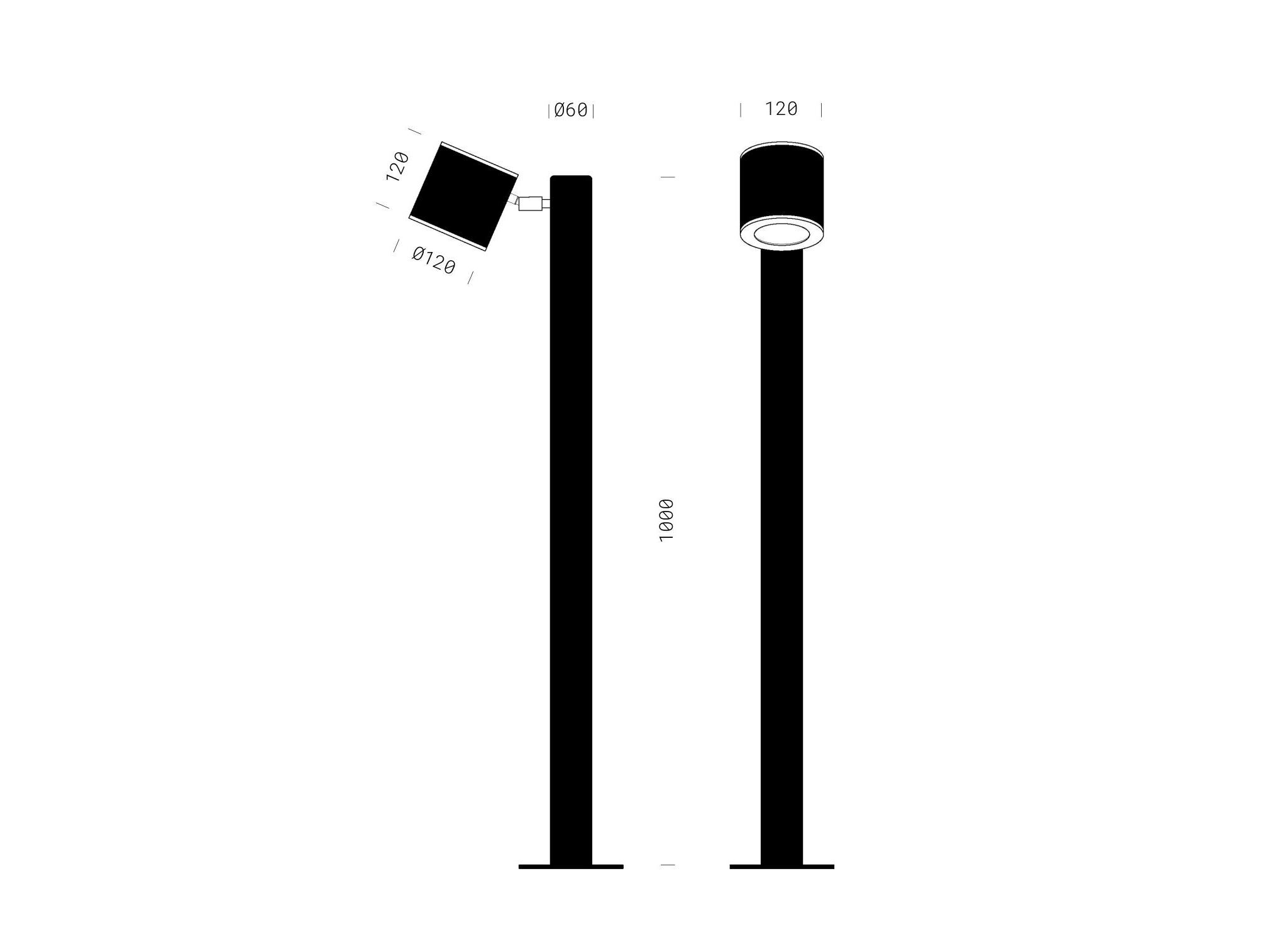 Открытый регулируемый светодиодный прожектор Renzo Serafini FATHER ARCH-00039120 - Вид №3