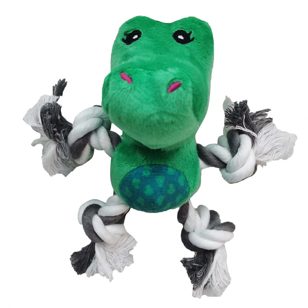 ПР0058578 Игрушка для собак Tropicool Звери с лапами из каната и пищалкой плюш 13см CHOMPER 