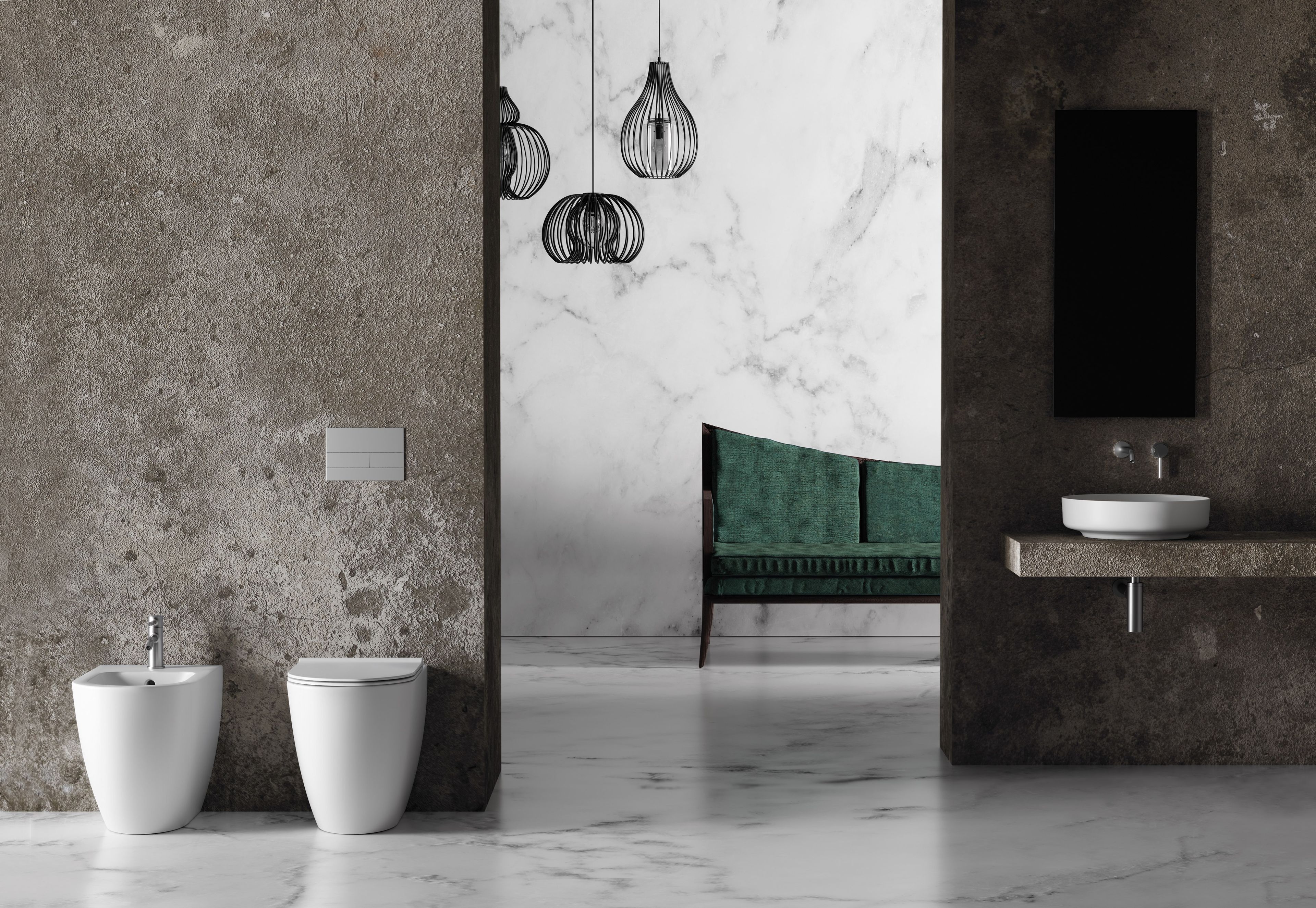 Напольное керамическое биде Alice Ceramica Форма ARCH-00010621 - Вид №1