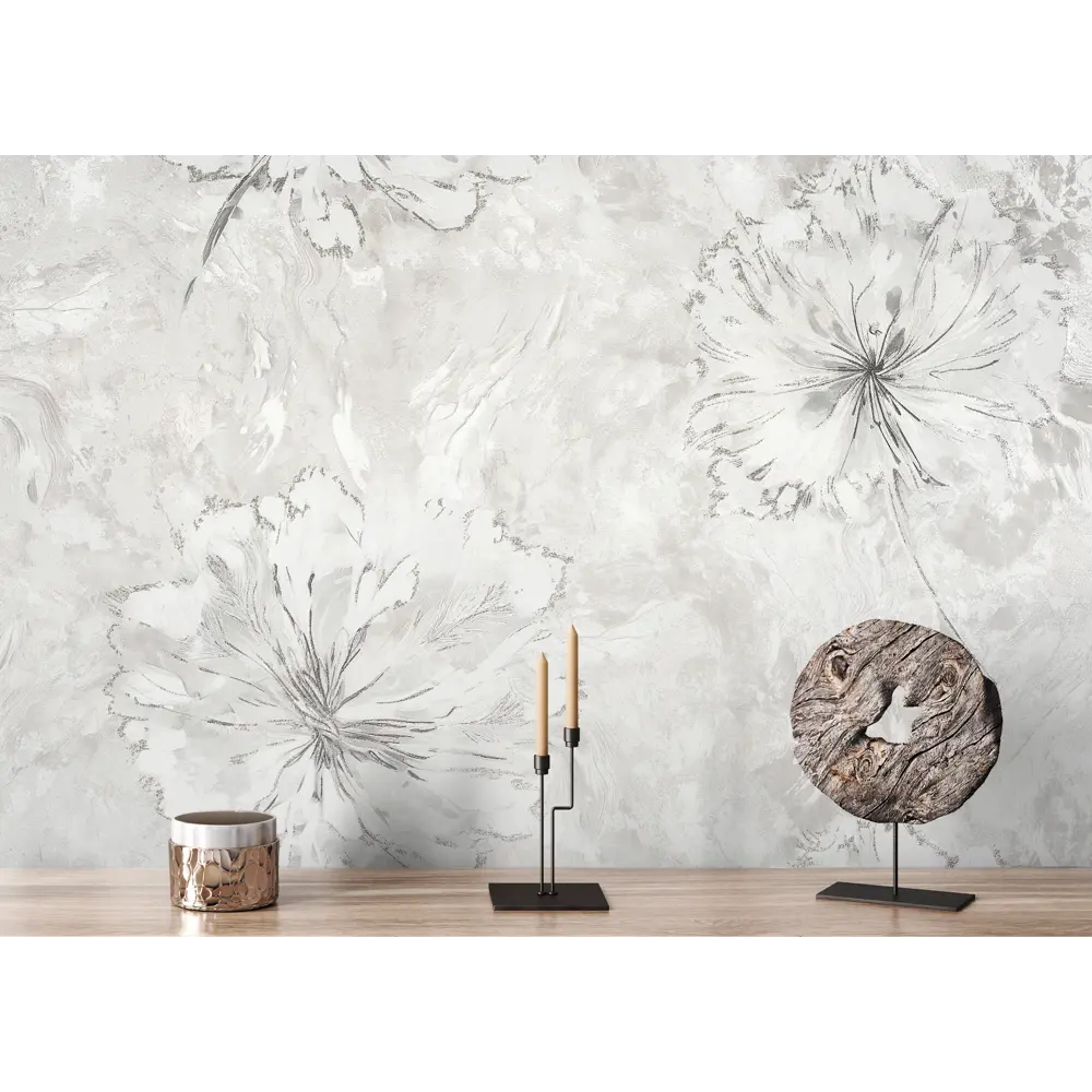 Флизелиновые обои ATELIERO Sonya серые - элегантная текстура для современного интерьера 89369828 STLM-0817325 - Вид №3