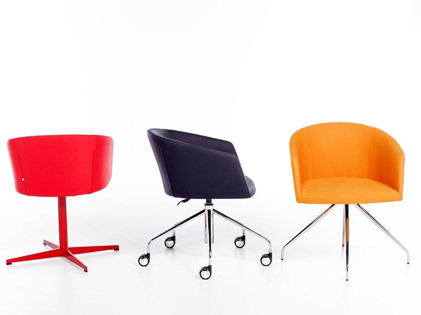 B&T Design Вращающееся кресло из ткани с 5 спицами и подлокотниками sun-id-1454260 - Вид №2