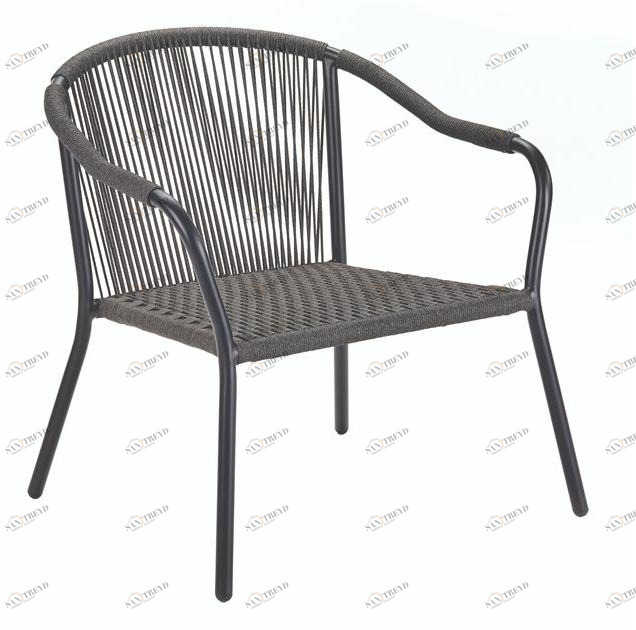 Royal Botania Штабелируемое садовое кресло из олефина с подлокотниками Samba Sam 77