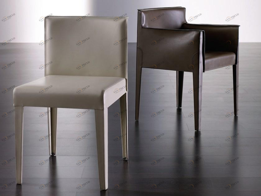 Meridiani Мягкое кожаное кресло sun-id-1487188