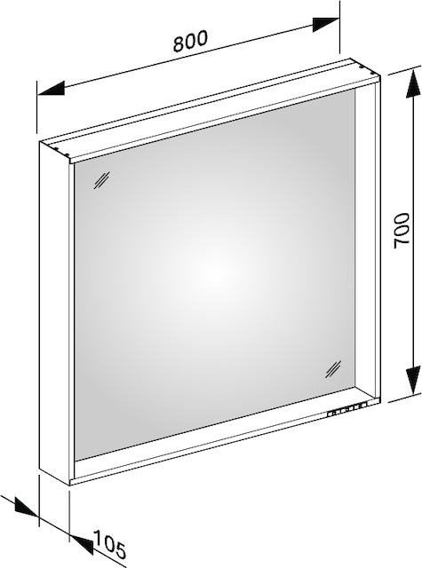 07896173000 Зеркало с подсветкой KEUCO Lichtspiegel - Вид №12