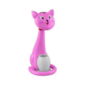 Детская настольная лампа Felix "Кошка" розовая HOROZ  326399 Розовый