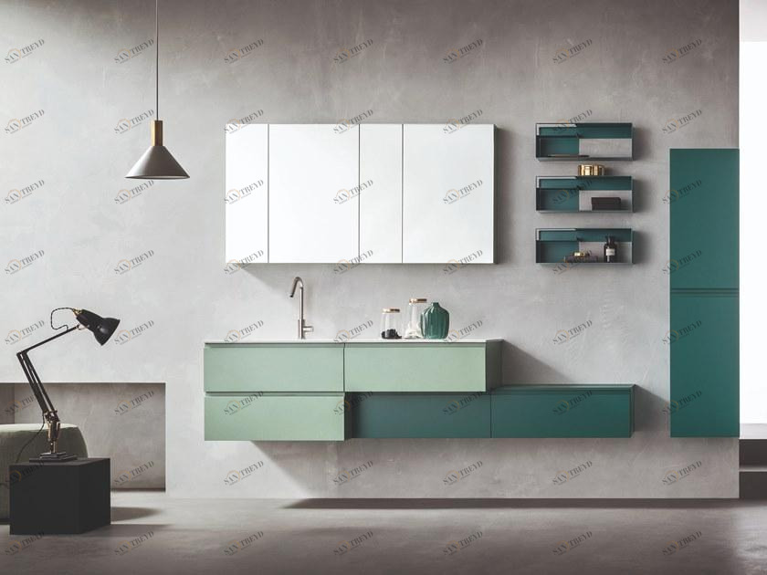 ARBLU Подвесной туалетный столик с ящиками, лакированный Hito sun-id-1392466