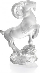 10565849 Cristal de Paris Фигурка Cristal de Paris "Горный козел" 6х8см (сатин) Хрусталь