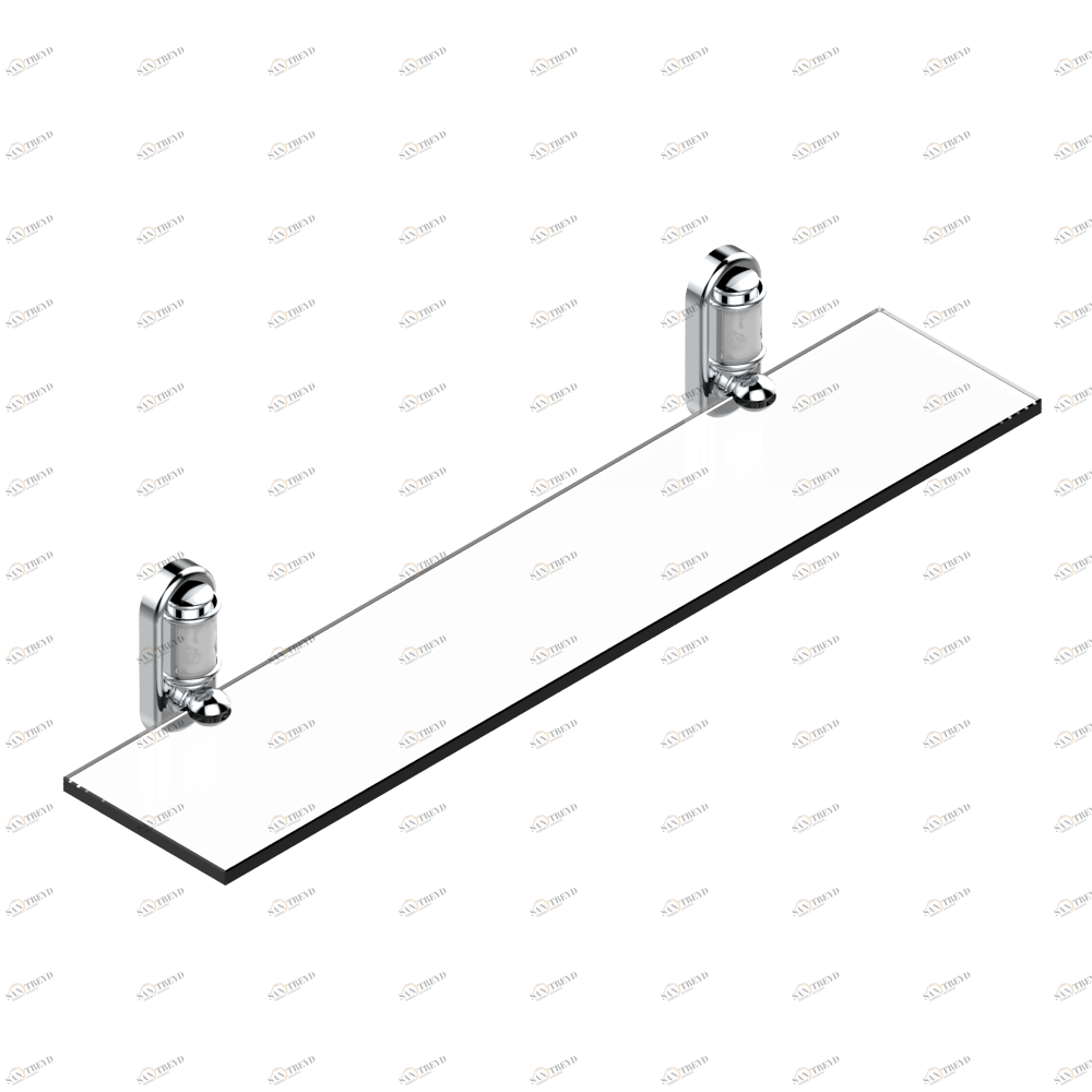 A2G-564 Полка стеклянная 60 cм с кронштейнами Thg-paris Ange Хром A2G-564 CAT.A