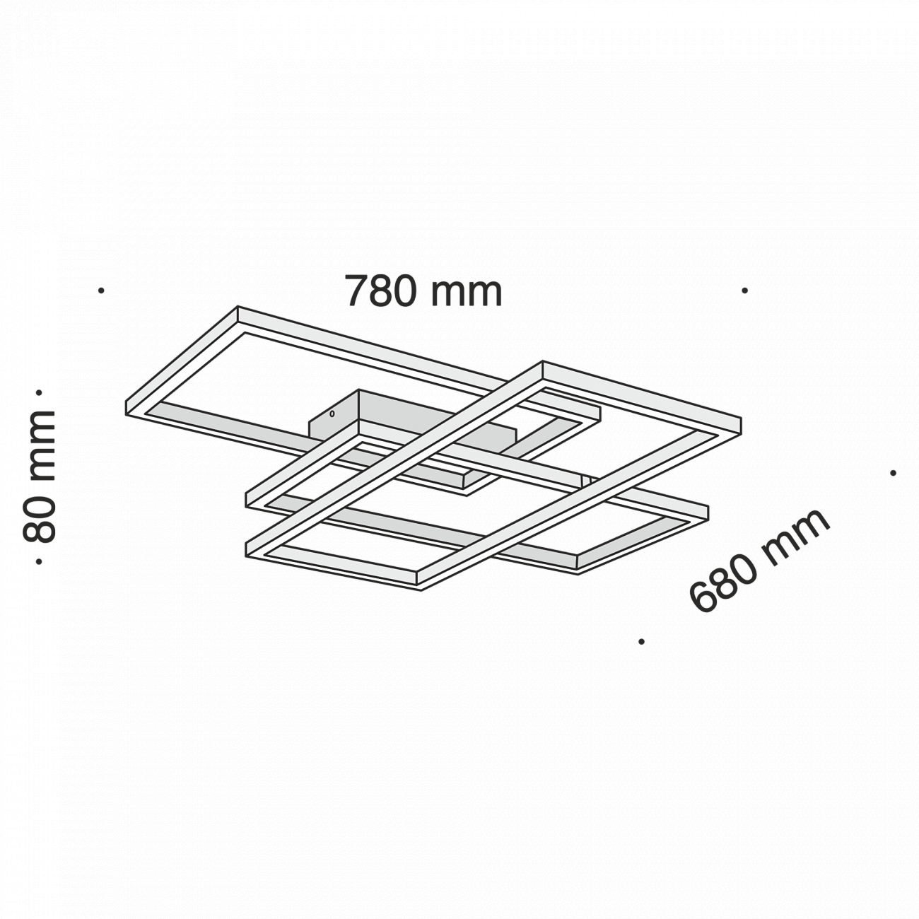 Светильник потолочный светодиодный белый Line MOD015CL-L80W4K TECHNICAL ДИЗАЙНЕРСКИЕ, TECHNICAL 00-3956569 Белый  - Вид №1