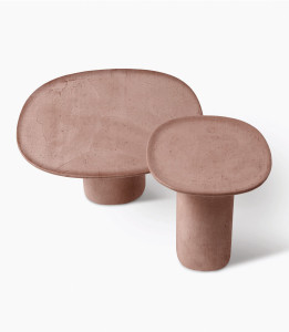 Круглый бетонный журнальный столик