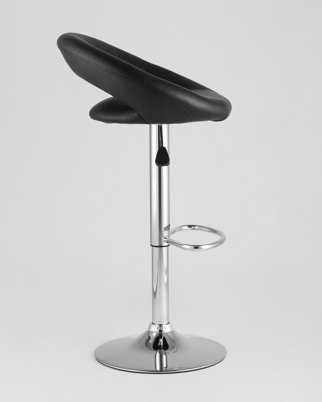 Стул барный со спинкой черный из экокожи "Купер" STOOL GROUP  00-3945943 Черный  - Вид №4