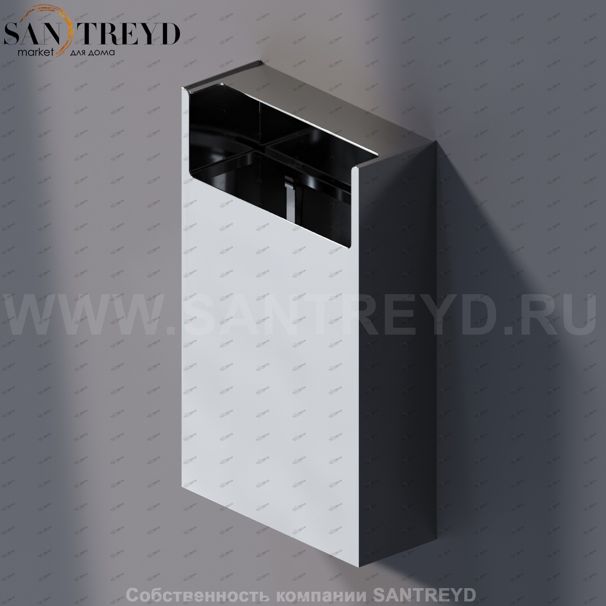 Agape MACH Корзина для мусора хромированная AMAC0664A