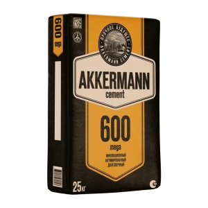 Цемент Akkermann М600 ЦЕМ I 52.5 Н 25 кг