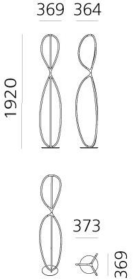 Artemide Торшер из алюминия и силикона Arrival sun-id-1402722 - Вид №6
