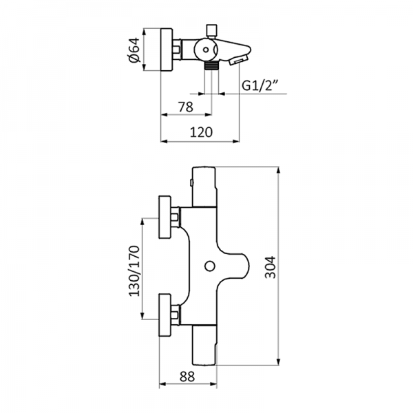 Смеситель для ванны TENDER GRB MIXERS 105900 - Вид №1