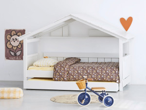 Односпальная деревянная выдвижная кровать