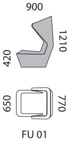 mminterier Кресло из ткани Fuga sun-id-1382076 - Вид №2