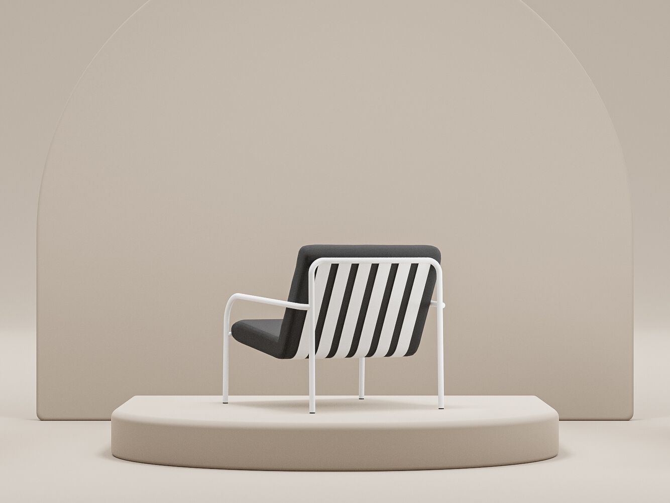 Стальной стул с порошковым покрытием с подлокотниками Metallbude DIEGO ARCH-00121641 - Вид №23