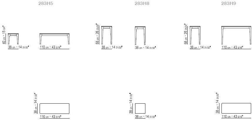 Flexform Прямоугольный столик для сада из камня Pico outdoor sun-id-1451900 - Вид №4