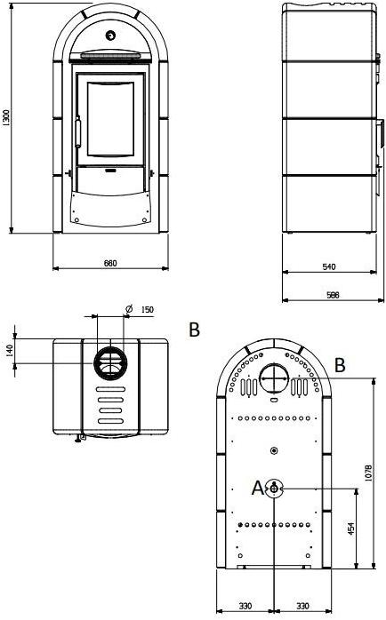 LA NORDICA EXTRAFLAME Дровяная печь с дровяным отделением sun-id-1404513 - Вид №2