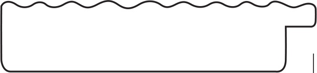 BY 7299 Зеркало в багетной раме - красная волна 89 mm EVOFORM Octagon - Вид №4