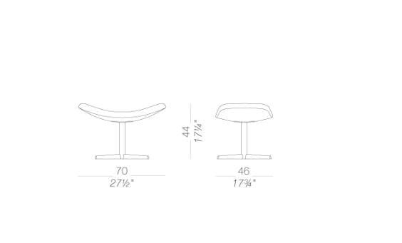 Тканевая спицевая подставка для ног Lapalma AUKI ARCH-00066726 - Вид №5