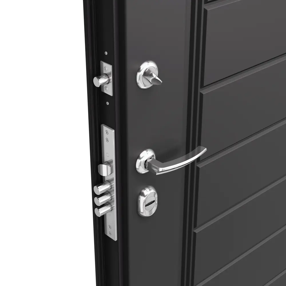 Дверь металлическая Термо РР Стекло, 950 мм, левая, цвет серый TOREX STLM-2129658 - Вид №2