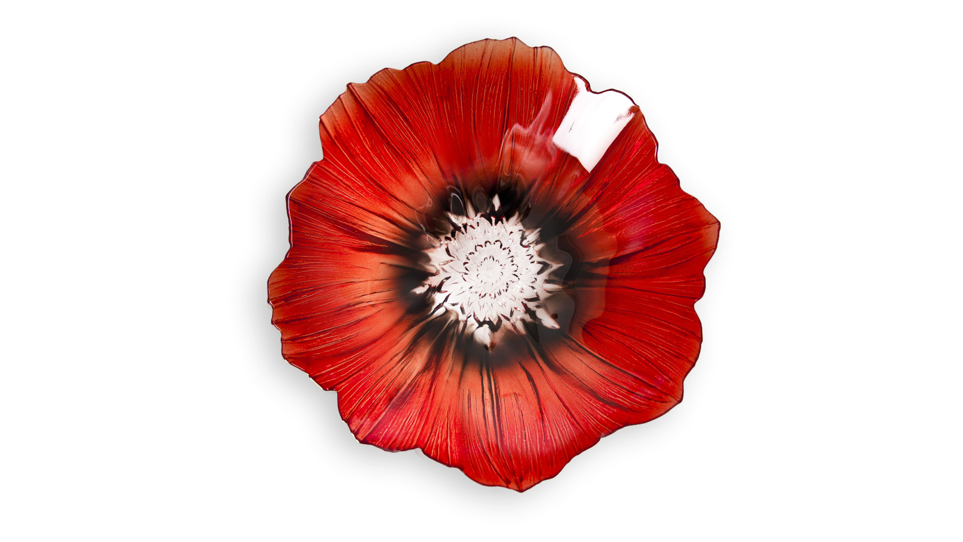 10663754 MALERAS Чаша "Мак", красная/чёрная, 250/75 мм  - Вид №1