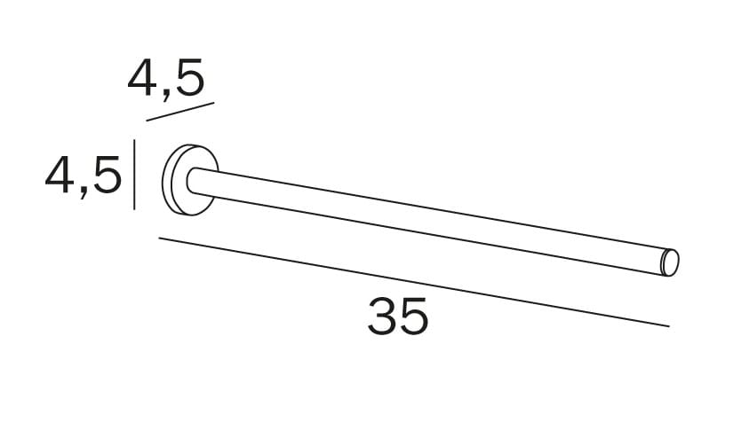 Металлический держатель для полотенец INDA® ARCH-00072746 - Вид №2