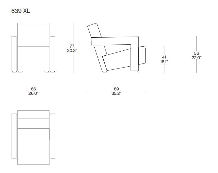 Съемное садовое кресло из ткани CASSINA UTRECHT XL OUTDOOR ARCH-00139538 - Вид №5
