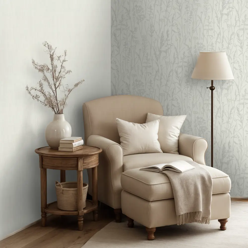Обои флизелиновые Euro Decor Polina бежевые ED7313-01 89430195 STLM-2162611 - Вид №5