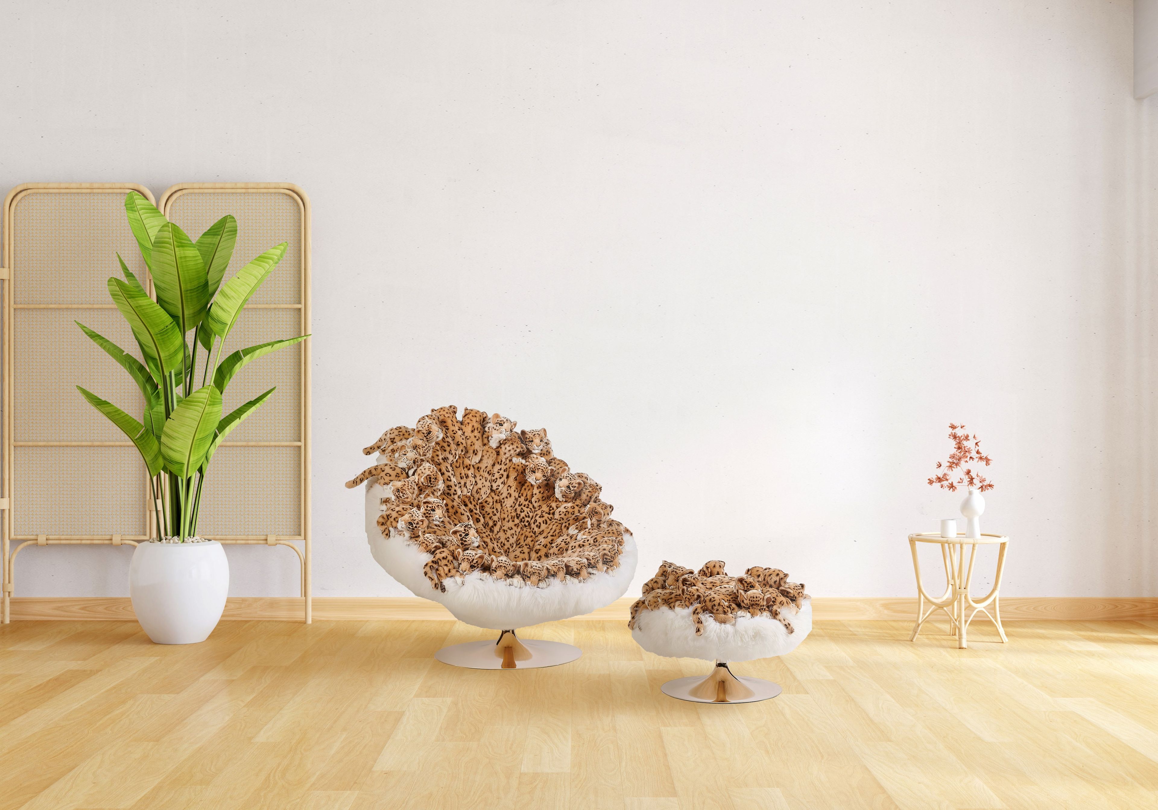 Полиэстер круглый пуф APCOLLECTION Leo ARCH-00038377 - Вид №7