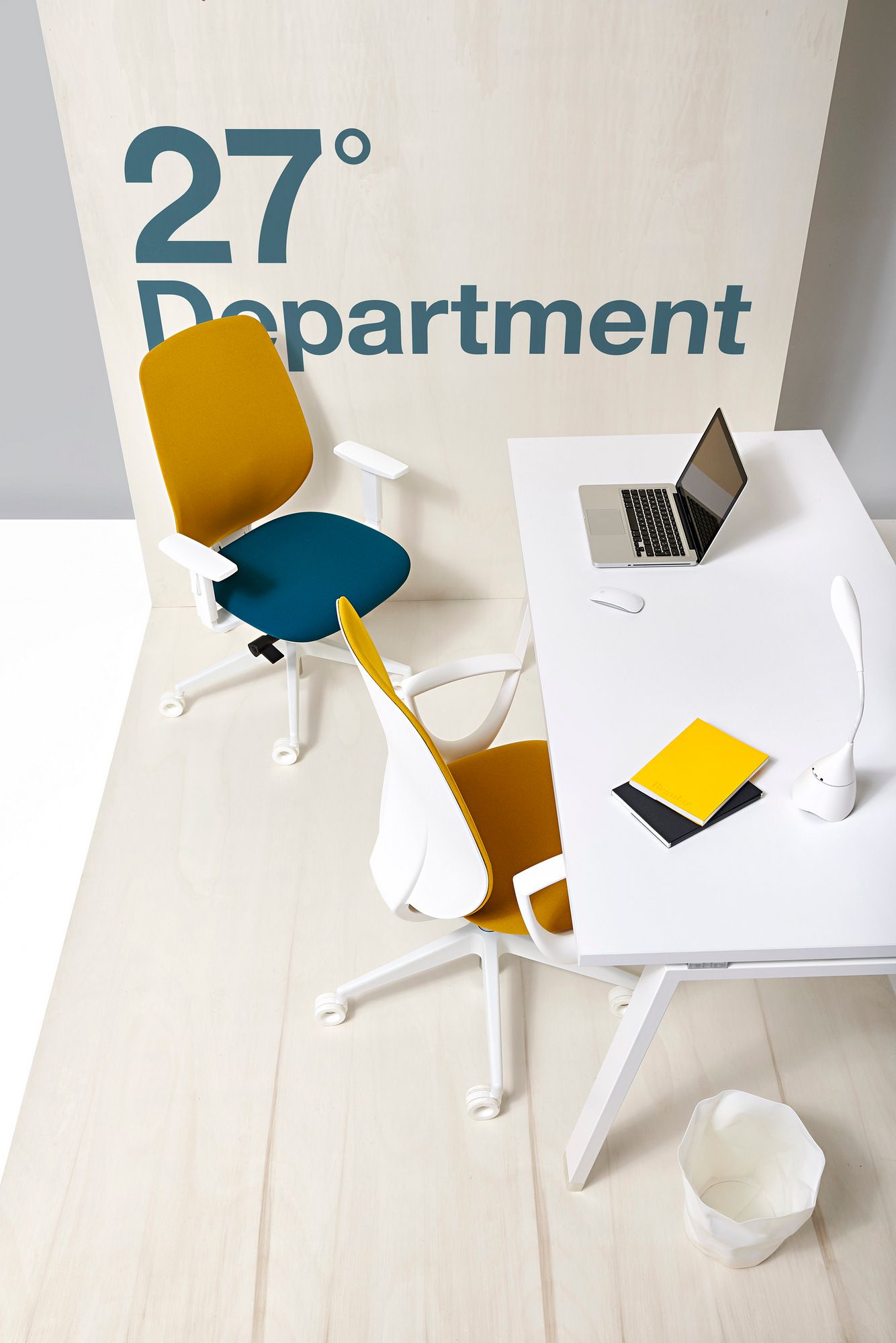 Офисное кресло с регулируемой высотой и сеткой с 5 спицами Diemme Кожа ARCH-00025677 - Вид №1