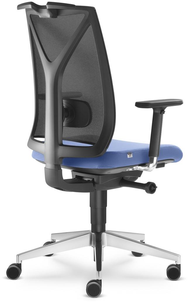 LD Seating Офисный стул из ткани с 5 спицами и подлокотниками Leaf 503-sya - Вид №4
