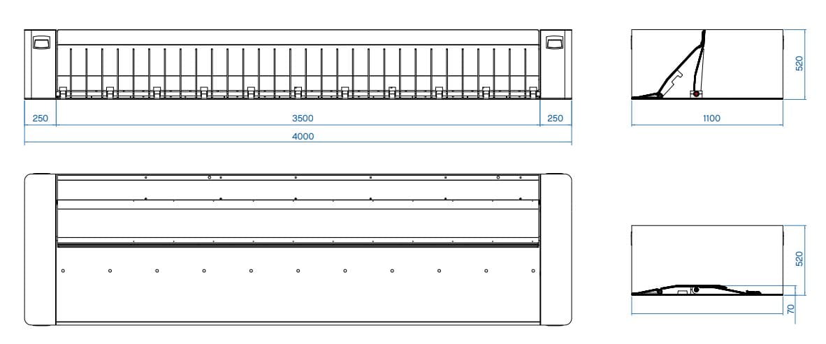 Гидравлический автоматический дорожный блокатор Pilomat ROAD BLOCKER SURFACE ARCH-00120710 - Вид №2