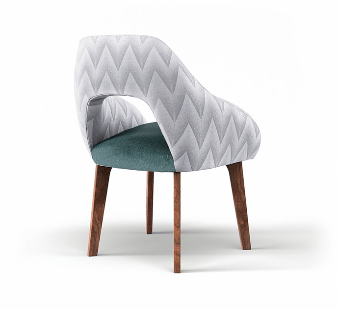 Mambo Unlimited Ideas Стул с обивкой и подлокотниками Lola sun-id-1381808 - Вид №4