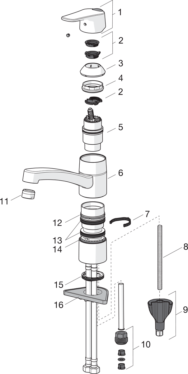 Oras 1820G Смеситель для кухни 1820G Vega Хром  - Вид №4