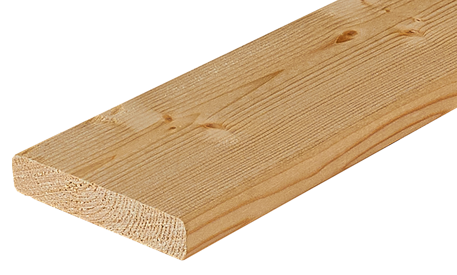 Santreyd Планкен прямой из массива хвои с фаской для фасадов и интерьера 83400583 STLM-0040837